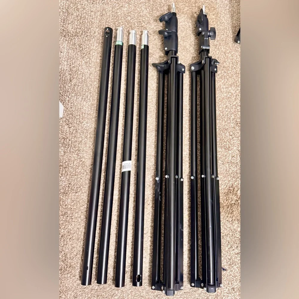 10’ Adjustable Photo Backdrop Stand 3 Cross Bar Photography Support System